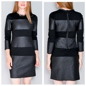 THEORY Goshen Pryor Black Stripe Dress Women's Size S